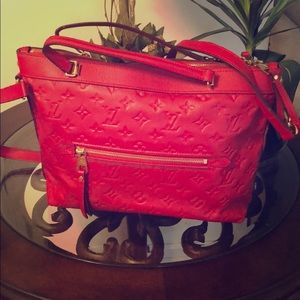 LV red bag